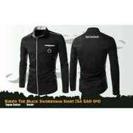 KEMEJA Sword Art Online Kirangto Anime Shirt The Black Swordsman SA SAO 04