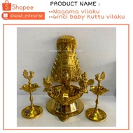 [HIGH QUALITY] BRASS NAGAMMA VILAKKU_KUTTU VILAKU_AMMAN VILAKKU_POOJA ROOM DECOR_