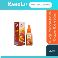 3 Legs Povidone Iodine Dropper Bottle 30ml