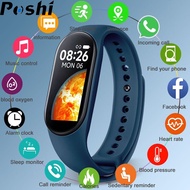 POSHI Original M7 Smart Watch smart bracelet Men Women Wristband Fitness Tracker color screen IP67 waterproof Bluetooth 5.0 Jam Tangan Jam Pintar