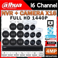 DAHUA 16-CHANNEL NETWORK POE 4MP QUAD HD 4.0MP 1440P CCTV 16CH NVR CAMERA Package NVR4216-16P-4KS3