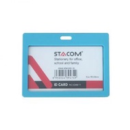 2 PCS STACOM STANDING - HORIZONTAL PLASTIC NAME PLATE SIZE 85X54MM