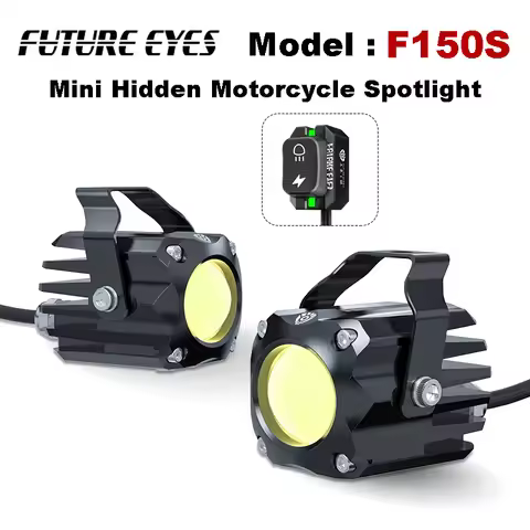 FUTURE EYES F150S Hidden Motorcycle Spotlight Fog Lights Mini Led Spotlight Driving Light Small Size