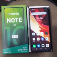 infinix note 10 pro NFC ram 6/64 second like new baru pakai 2 bulan