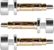 Mewutal 3pcs Stainless Steel 316 Grade Glass Railing Standoff 30mm/1.2" OD Heavy Duty Decorative Sta