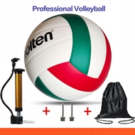 Professional volleyball, beach volleyball, durable PU volleyball, includes pump + needle + net bag