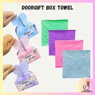 ✨DOORGIFT TOWEL✨Viral Doorgift Handkerchief Microfibre_Sapu Tangan_Doorgift Kahwin_Cenderahati VIP