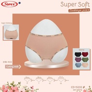 Celana Dalam Wanita Sorex Art 15232 | Cd Sorex Cutting Midi Karet Kecil Motif Super Stretch Lembut N