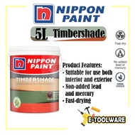 5L Nippon Paint Timbershade For Wood &amp; Galvanised Substrate Water Based Paint