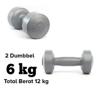 Hercules health dumbbell barbell 6 KG - 2 pcs ( total weight 12 kg)
