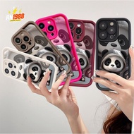 Panda Hoodie Animal Fuzzy Cartoon phone Cover For Samsung Galaxy A02s M05 A04 A02 A05 A03 A10s A03s 