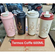 TERMOS Stainless Steel Coffee Tumbler Thermos with Chagee Motif 530ml