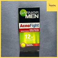 Garnier Men Pria Acno Fight Turbo Bright Serum Cream SPF 50 40ml - Perlindungan Wajah Perawatan Faci