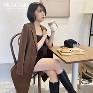 Mosohali long 2-layer evening gown Korean fashion design evening gown