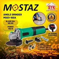 SYK Mostaz Professional Angle Grinder MS03-100A Power Tools Mesin Grinder Electric Grinder Machine C