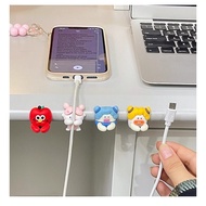 Fun Desktop Cable Organizer, No-Drill Fixation for Data Cables, No-Trace Cute Desk Charging Cable An
