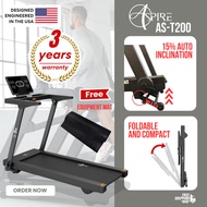 Aspire AS-T200 Treadmill w 5 Years Warranty (LED Console/ Bluetooth/ 2.5 CHP DC Motor/ 15% Inclinati