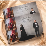 CUSTOM WEDDING GUEST BOOK PHOTO or Name