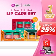 Nuface Lip Care Set Lip Scrub & Lip Mask 2x5gr | TnT Beauty Shop Lip Scrub Exfoliator & Scrub