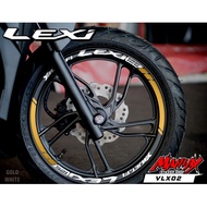 Lexi GOLD VELK STICKER - LEXI GOLD VELK CUTTING STICKER