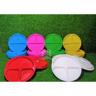 Round Divider Plate/Fiesta Divider Plate [12pcs Per Pack] - (Variant Color) 8013