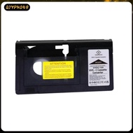 [qjypno49] VHS to Vhsc Cassette Converter Tape Adapter Multipurpose Electronics Accessories Black Ta