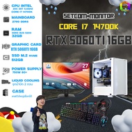 SETCOM+MONITOR DDR5 x BONMECOM2 ครบเซ็ตพร้อมจอ / INTEL CPU i7 14700K / RTX 5060TI 16GB / Case เลือกแ