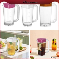 [Phenovo] 2 Liter Water Jug with Lid, Easy to Clean, for Cold And Hot Water, Household Water Jug, Re