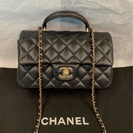 香奈兒 Chanel 手柄 cf mini handle 羊皮