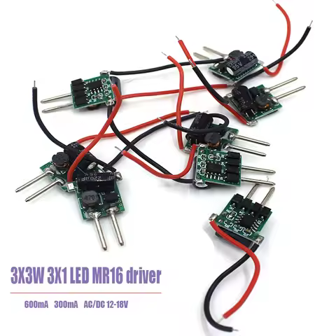 3X3W 600mA 3X1W 300mA MR16 LED driver 3X3W transformer power supply for MR16 12V lamp, power 3pcs 3W