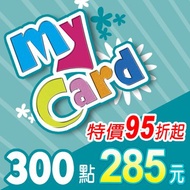 SOFTWORLD 智冠科技 MyCard 300點 點數卡 (95折起) -數位下載版