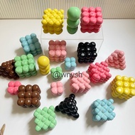 Bubble cube concrete, candle concrete, table decoration, home display, decorative items