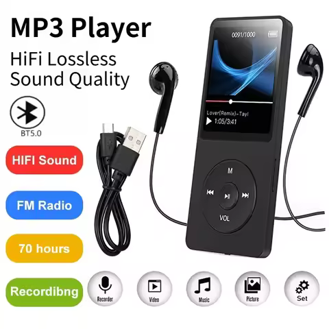 X02 Bluetooth Lossless Music MP3 Player TFT LCD Display Walkman E-book Support TF Card Audio Recorde