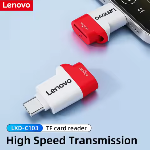 Lenovo C103 USB 3.2 TF Card Reader Micro SD Card Reader Mini Portable Type‑C OTG Adapter for Phone L