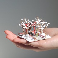 小神社 FingerART紙藝術模型 連展示盒 日本文化系列 (JS-518)