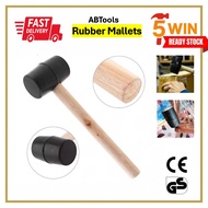 Wood Handle Rubber Hammer – Double-Faced Solid Rubber Mallet Wood Handle Rubber Mallet / Tukul Getah