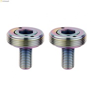 Lightweight Titanium Alloy Bike Crank Bolt M8x15mm Square Hole Precision Threads