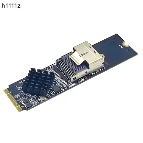 NEW M.2 NVME to Mini SAS SFF-8087 Expansion Card Support 4 Port SATA3.0 6Gbps HDD SSD SATA Controlle