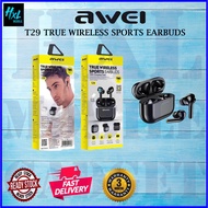 AWEI TRUE WIRELESS SPORTS EARBUDS WITH CHARGING CASE T29