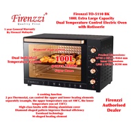 Firenzzi Electric Oven TO-5110 BK Firenzzi 100L Dual Temperature Control Extra Large Firenzzi Oven w