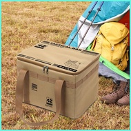 Camping Storage Organizer 42L Camping Box Storage Heavy Duty Foldable Container Reusable with Handle