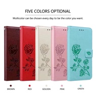 Rose leather flip wallet cover iphone 11promax 12mini 12pro 12promax 13mini 13 13pro 13promax