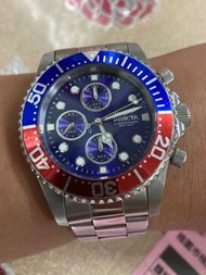 百事可樂 潛水錶 Invicta Pro Diver藍色錶盤/男士手錶