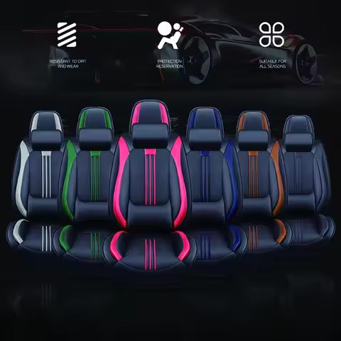 PU Leather Anti-Slip Universal Car Seat Covers For BMW E60 F30 Serie 1 E87 E46 E30 X1 F48 E84 E91 F3