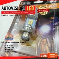 Best Seller! Lampu LED Motor AUTOVISION Honda Beat F1 (Putih) Bohlam