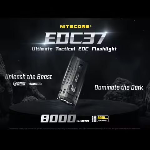 NITECORE EDC37 8000 lumens Strong light Ultimate Tactical EDC Flashlight