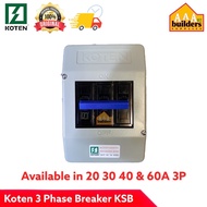 ♞☜❖Koten KSB 3 Phase Circuit Breaker with Enclosure 20 30 40 50 60A