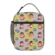 RYAN'S WORLD Kids lunch bag Portable School Grid Lunch Box Student with Keep Warm and Cold