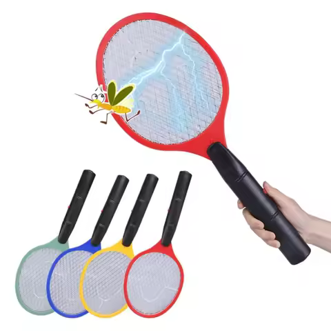 Rechargeable Mosquito Killer Swatter Racket Insect Killer Mosquito Bat Zapper Racket Ready Stock