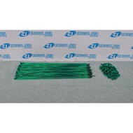 HIJAU Bicycle Spokes By Strummer 283mm Green Color 72 Pcs For 700C & 29 Disc 14G X 283 Rims - Hybrid